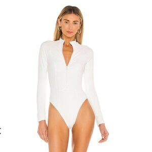NWOT Gigi C Demi Surfsuit in White - Medium